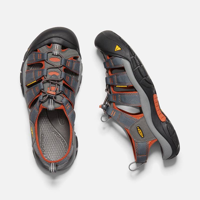 Keen Newport H2 Trekkingsandalen Herren DE-96025 Dark Shadow/Bombay Brown - Keen Herrenschuhe Orange